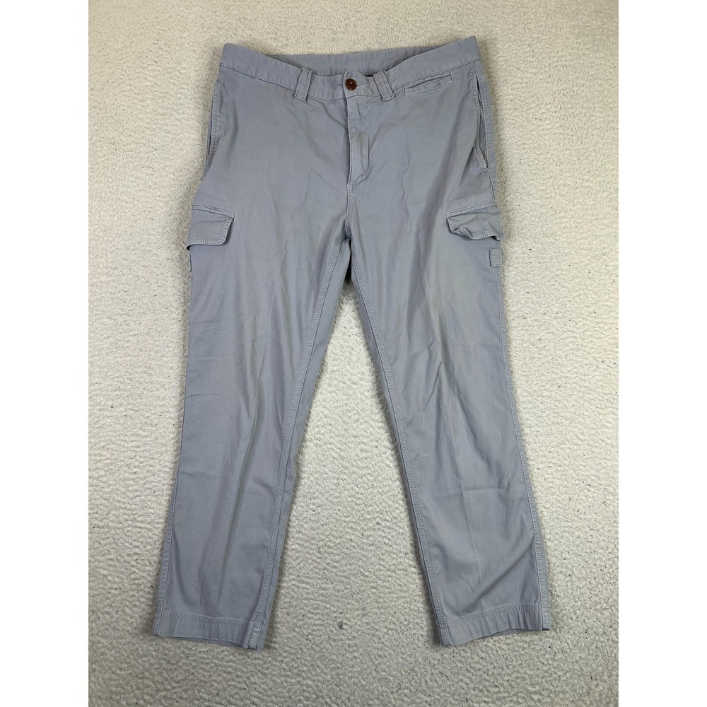 Brooks Brothers Red‎ Fleece Pants Mens 33 (Fits 33x26) Gray Cargo Chino